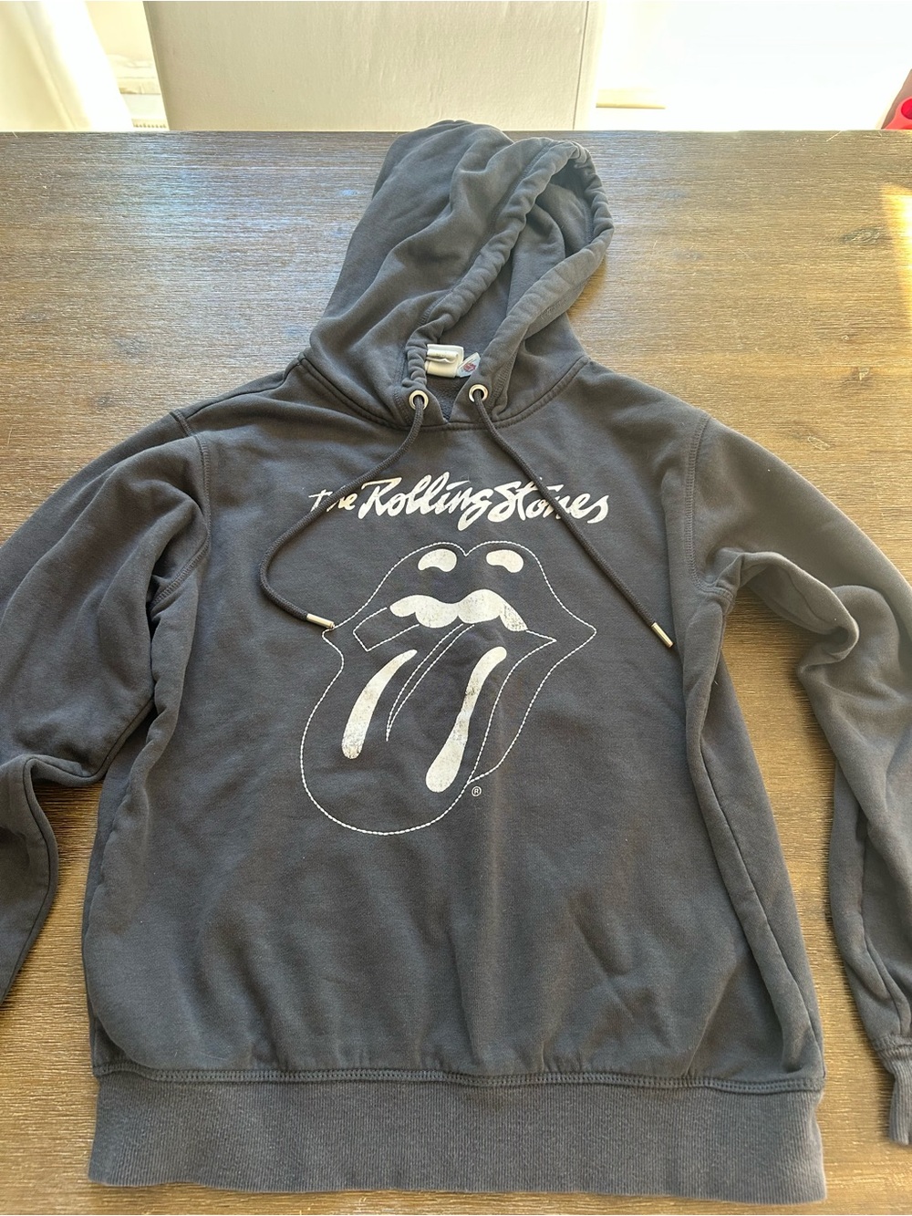 The Rolling Stones woman grey/black Logo Hoodie